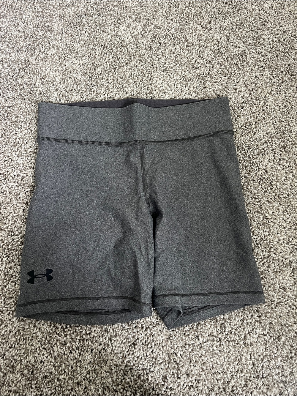 Under Armour Women's Dark Gray Compression Bike Shorts